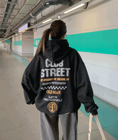 [Unisex] Street Crack Dye Long Hoodie