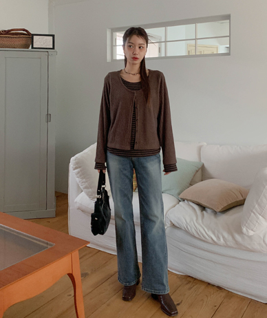 Kets Denim Banding Bootcut Pants