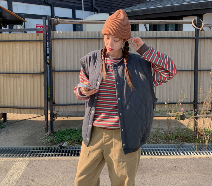 [30% off special sale] Emke Silicone Wash Quilting Padded Vest