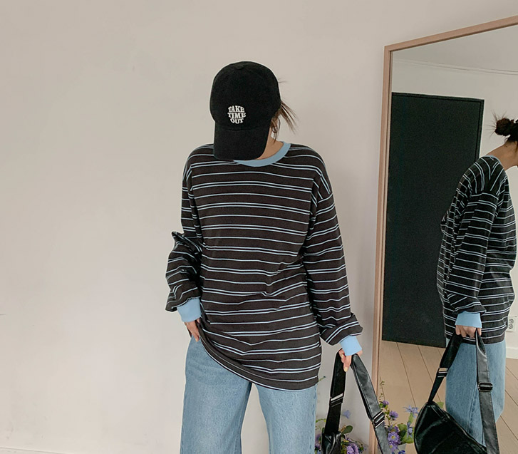 Classic Dangara color combination Long-sleeved T-shirt