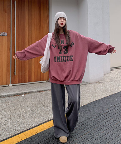 [Unisex] Concept 73 Nayeom Pigment Long Sweatshirt