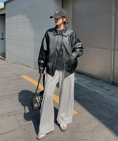 Core Vegan Leather Blouson Jacket