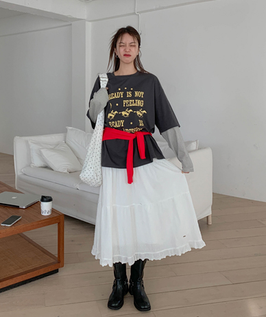 Lauren Freel Dotjagard Cancan Rong skirt