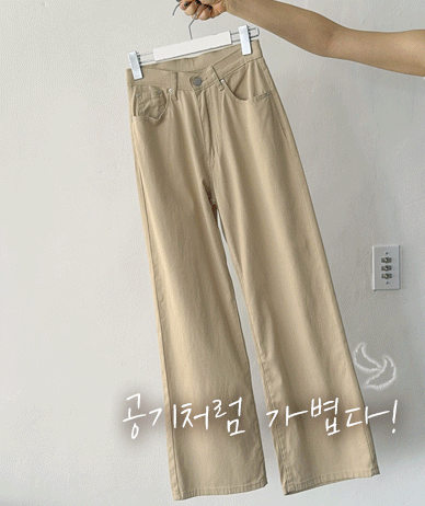 Celine Airy Lyocell Span Banding Wide Pants (Short/Longver)