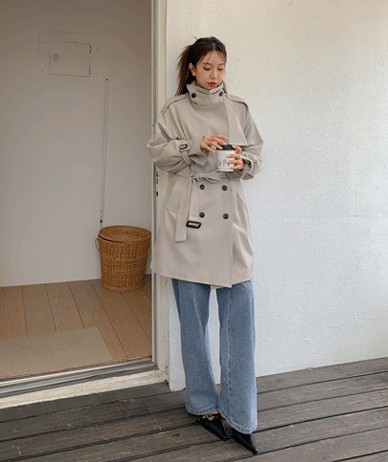 Ronis nagrang Trench Jacket