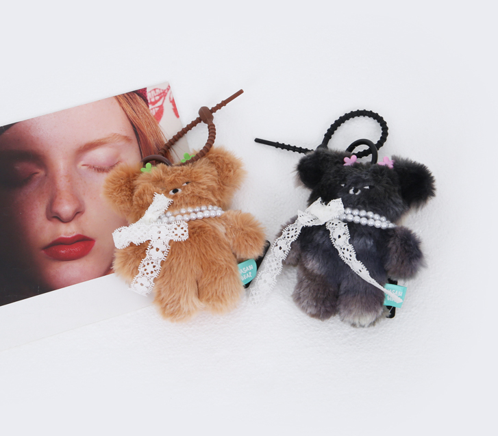 Wasabi Bear Race Necklace Keyring