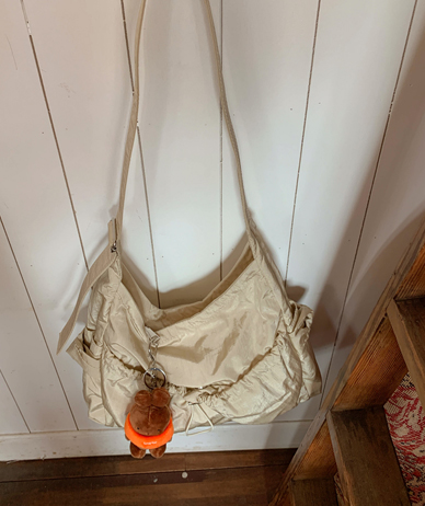 Titi string nylon shoulder bag