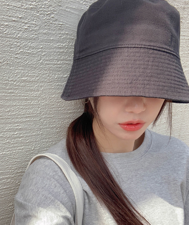 Cotton Pigment Deep Bucket Hat