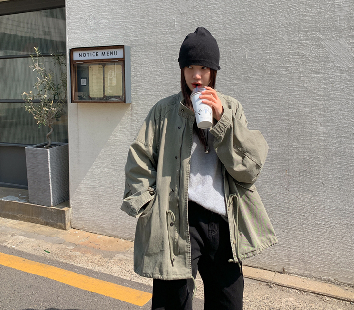 [Unisex] Core Pigment String Harp Field Jacket