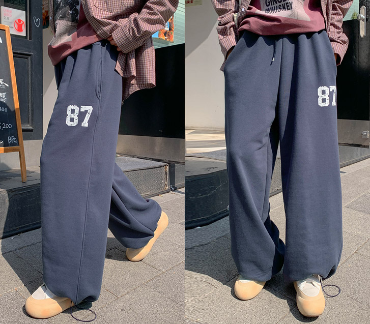 87 Printed Two-Way Terry Training Pants