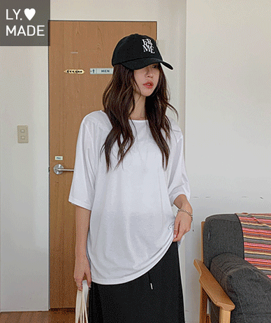 Daylit Boat Neck Short-sleeve T-shirt