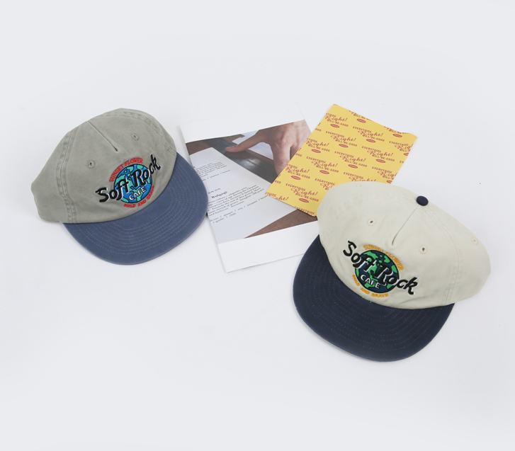 Soft embroidered color combination ball cap