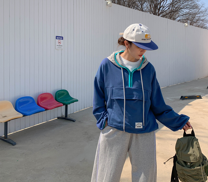 Future Half-Zip Color Combination Hoodie