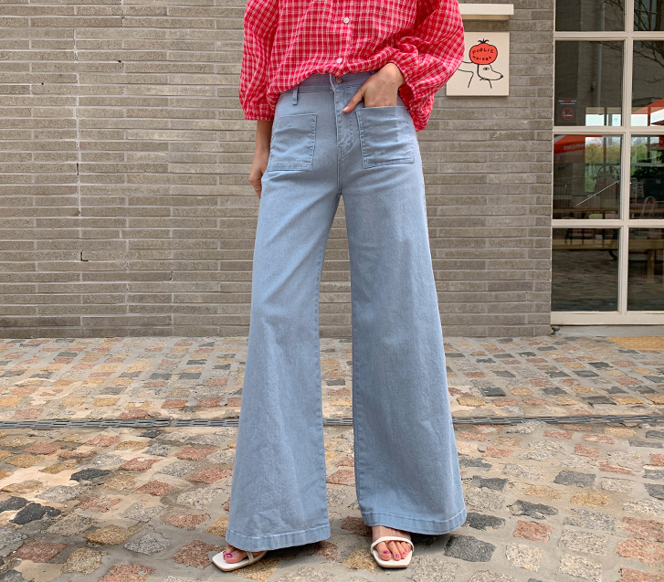 Mako Two-Pocket Pigment Banding Wide Bootcut Pants