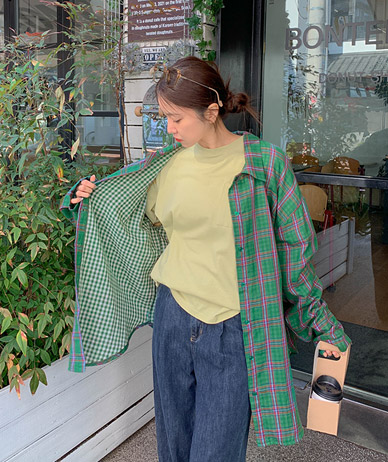 unique overfit double check shirt shirt