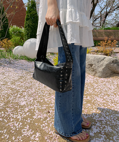 Regan studded shoulder bag