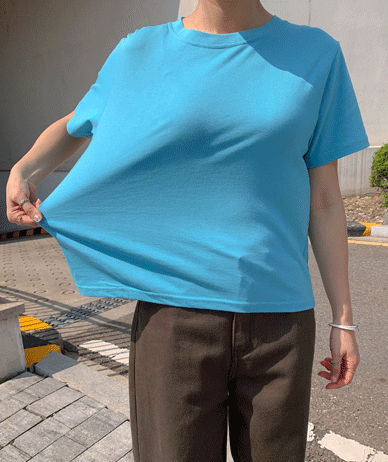 Vivi Modal Semi-Crop Short-Sleeve T-Shirt