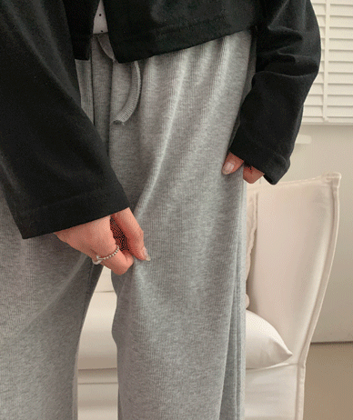 Curz Corrugated Banding Wide Pants