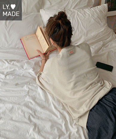 Back Label V-neck nagrang Short-sleeve Sweatshirt