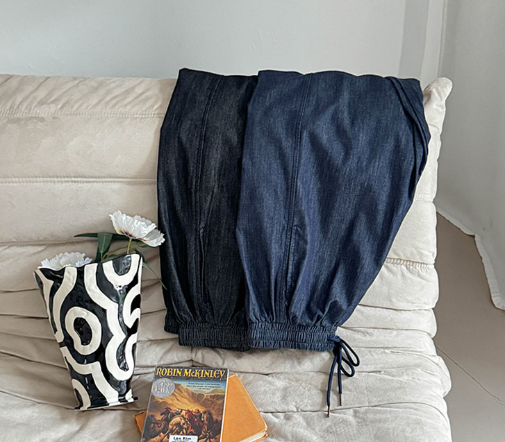 Clio Cool Non-Fade Side Cut Banding Wide Pants (Short/Basic/Longver)