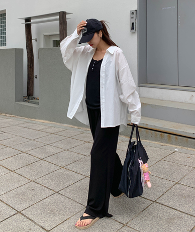 clean uncut Long-sleeve Shirt Shirt