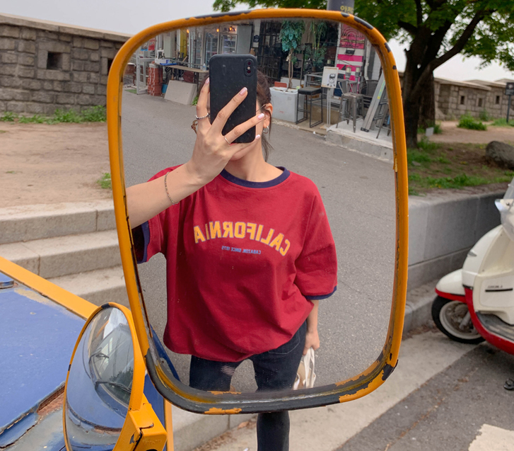 Kelly Print Boxy Short-sleeve T-shirt