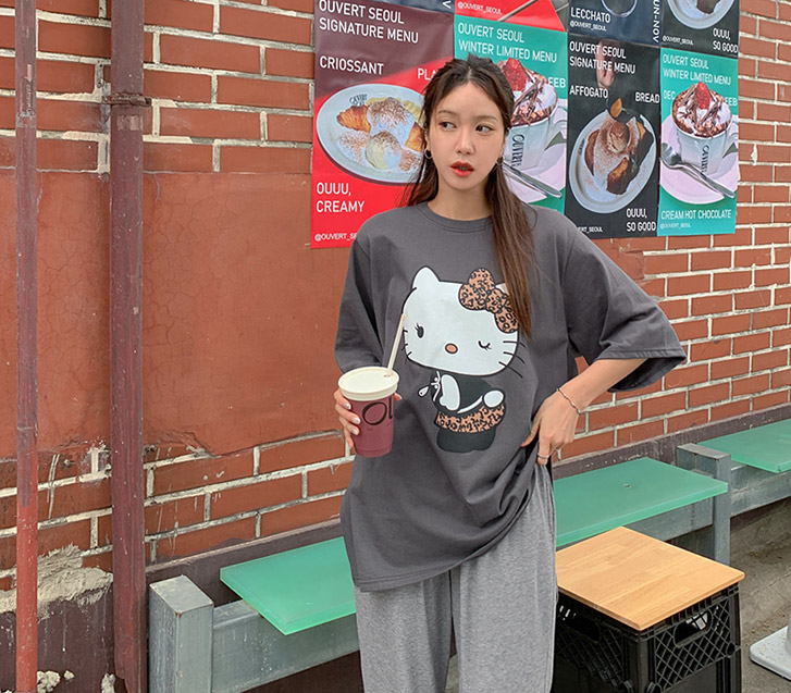 TT Hopi overfit Boxy Short-sleeve Long t shirts