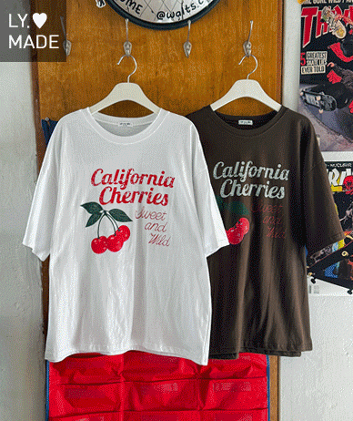 [Special Sale 10%] Cherry Crack Print Short Sleeves T-shirt