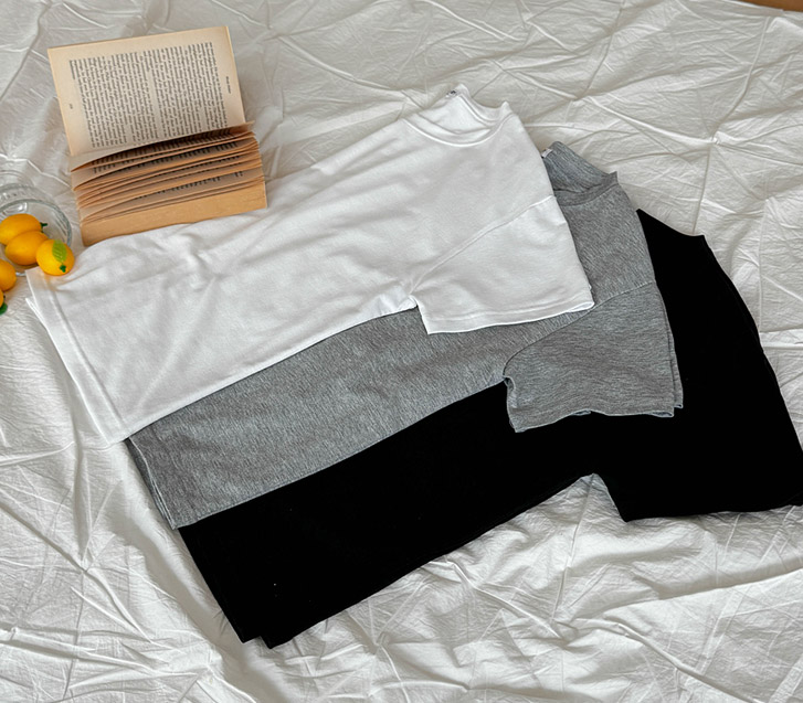 Delite Basic Span Round neck Short Sleeves T-shirt
