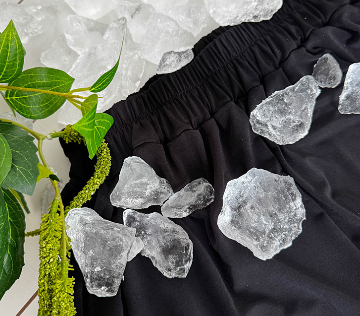 Itsumi Cool Side Pintuck Banding Wide Pants