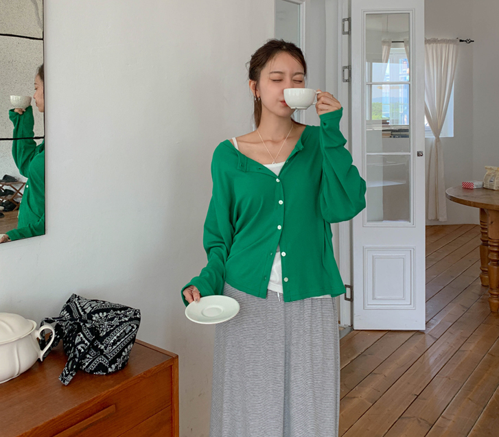 Shio Summer two-way Long-sleeve Cardigan