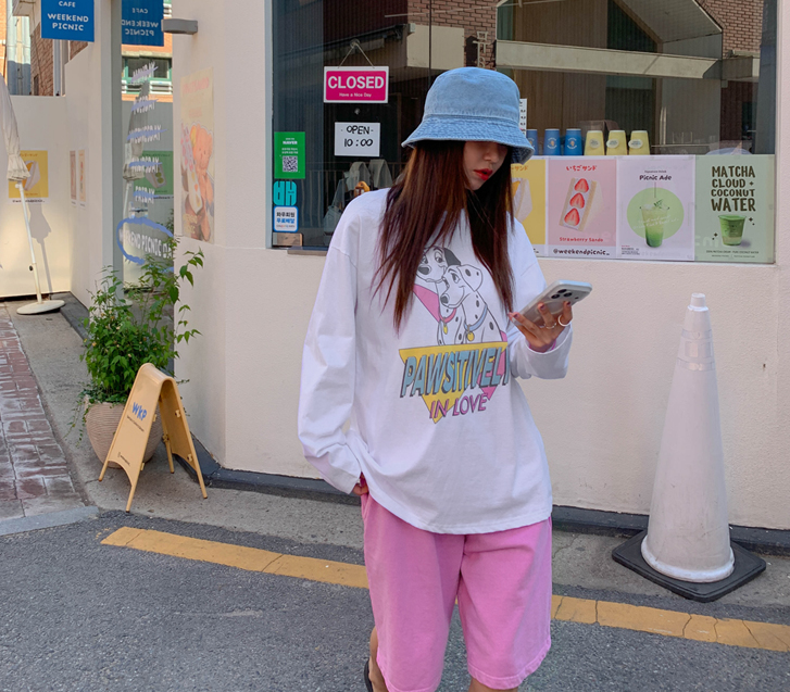 Dalmatian print long-sleeve t-shirts