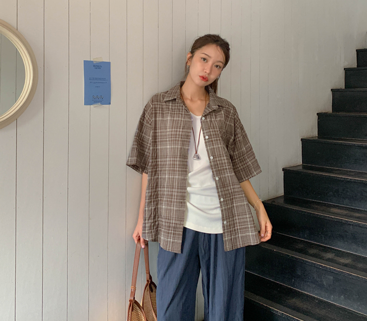 Nine Check Short-sleeve Shirt