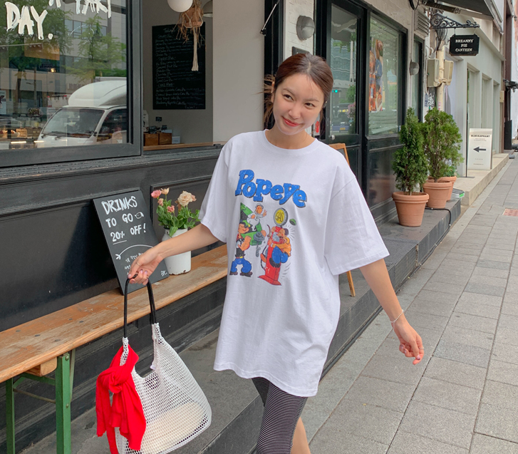 Olive printed short-sleeve T-shirt
