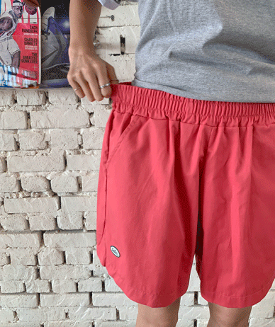 Butter Lettering Patch Banding Shorts