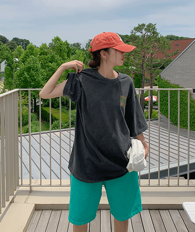 [Unisex] Miracle Print Pigman Short-sleeve Long T-shirts
