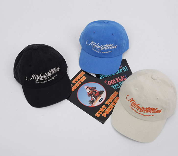Midnight Lettering Ball Cap
