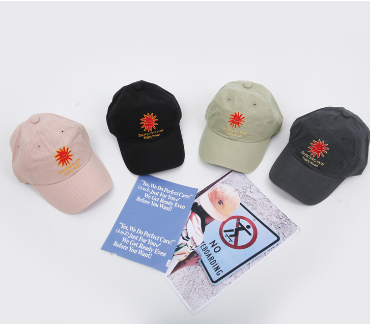Sun Embroidered Ball Cap