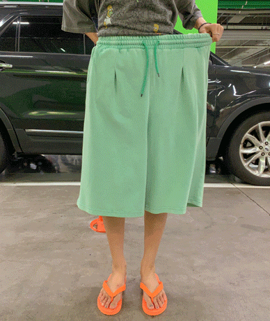 Oken Pigment Incision Bermuda Banding Shorts