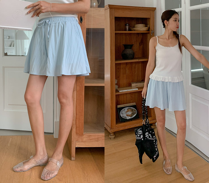 Maple Nylon Banding Kyurot Shorts