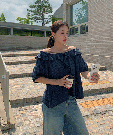 Cheroning Freel Check Blouse