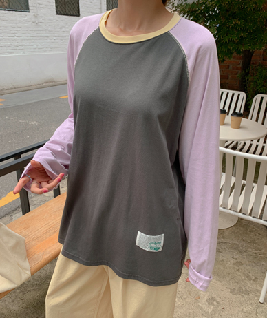 Dodo Label Patch Color Combination Nagrang T-shirt