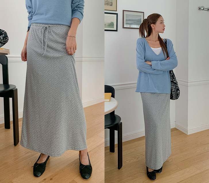 Mot Flower Banding Rong skirt