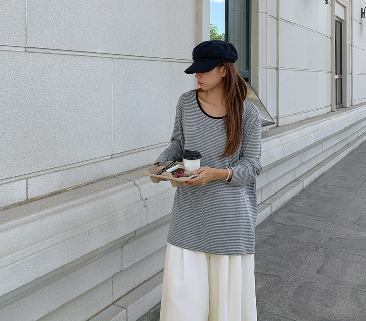 Simone Striped Long-sleeve T-shirt
