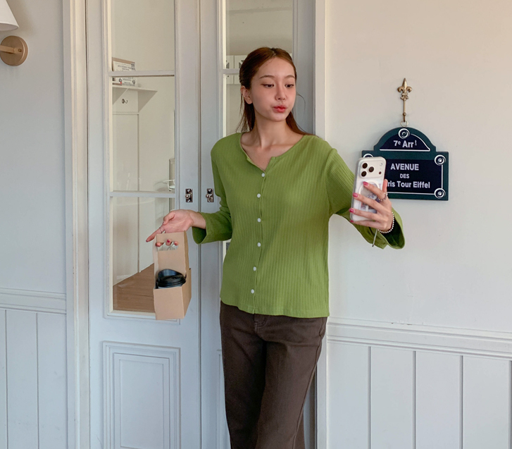 Grana Modal Corrugated Cardigan