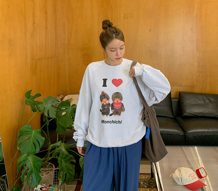 [Unisex] Alice Printed French Terry Sweatshirt