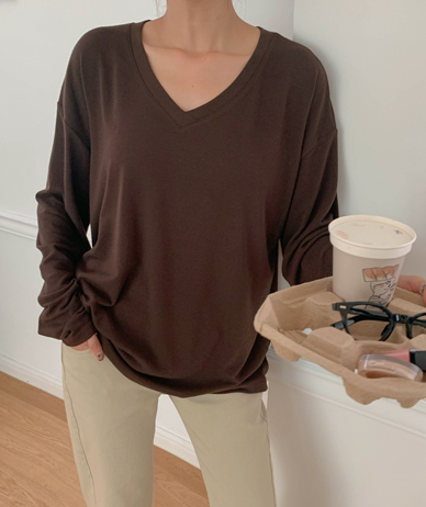 Nick V-neck Long-sleeve T-shirt