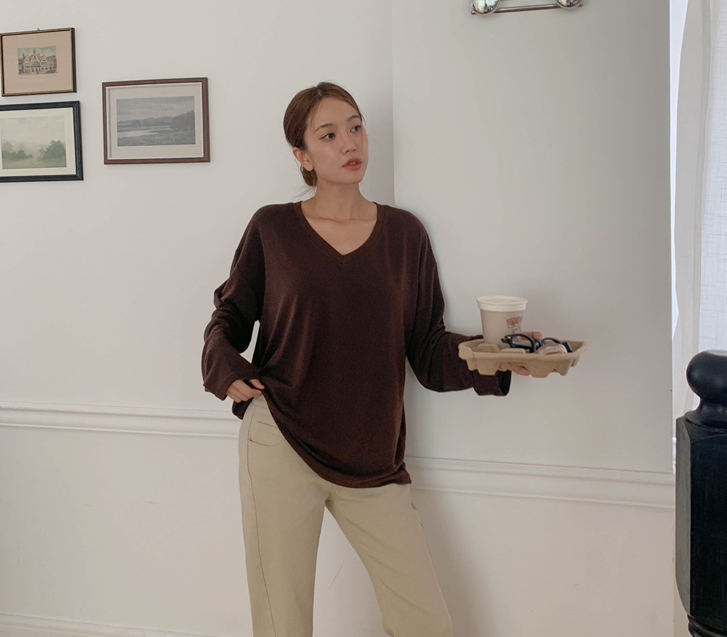 Nick V-neck Long-sleeve T-shirt
