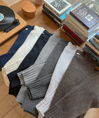 Nop nagrang Raund neck Wool Knit