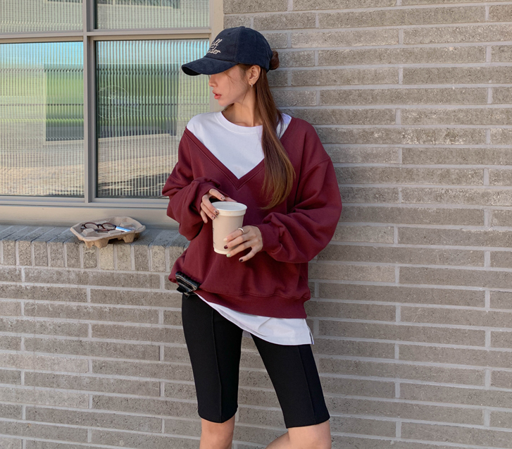 Roaning Dip v Boxy Sweatshirt